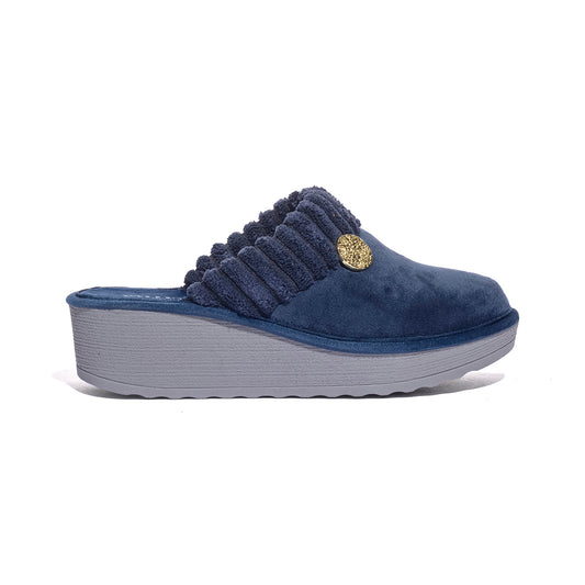VALLEVERDE 55201 BLU Pantofola Donna 