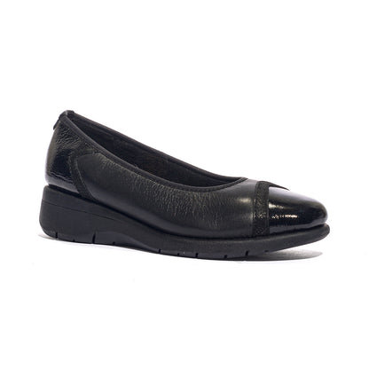 WALK DREAM W22529-07 BLACK Ballerina Donna 