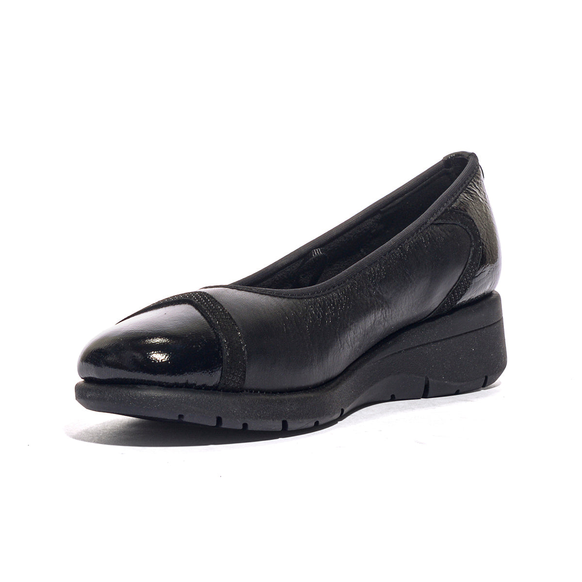 WALK DREAM W22529-07 BLACK Ballerina Donna 