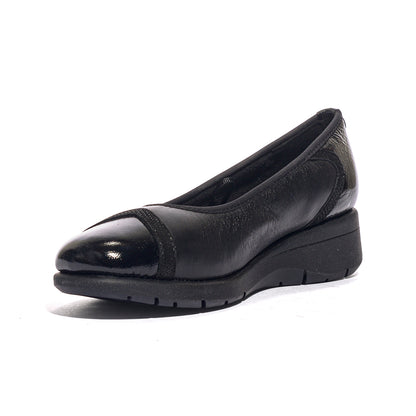 WALK DREAM W22529-07 BLACK Ballerina Donna 