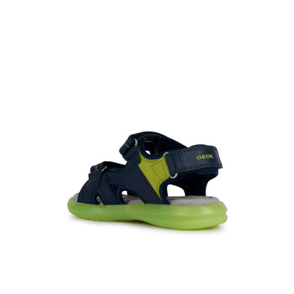 GEOX J15DRDNAVY LIME GREEN CF43S