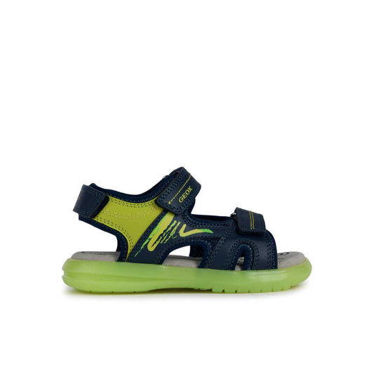 GEOX J15DRDNAVY LIME GREEN CF43S