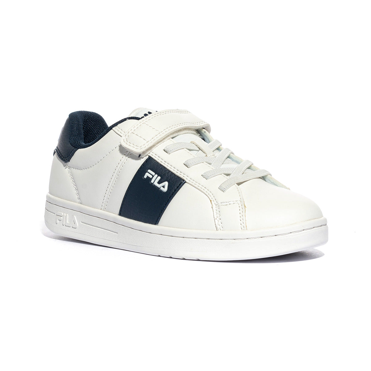 FILA FFK0184 White Navy Sneakers Bambino 