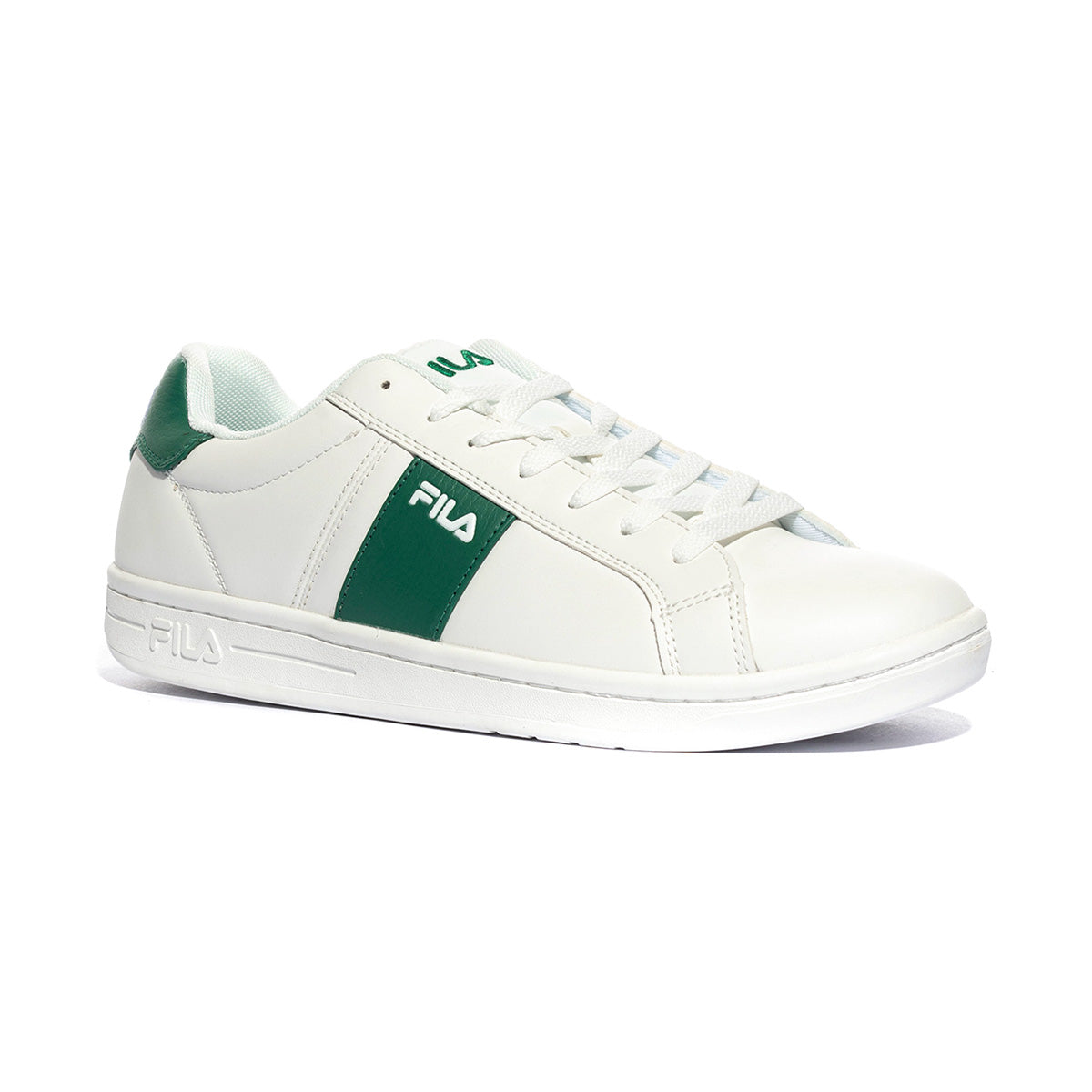 Sneakers Fila Crosscourt Line Bianche Verdi