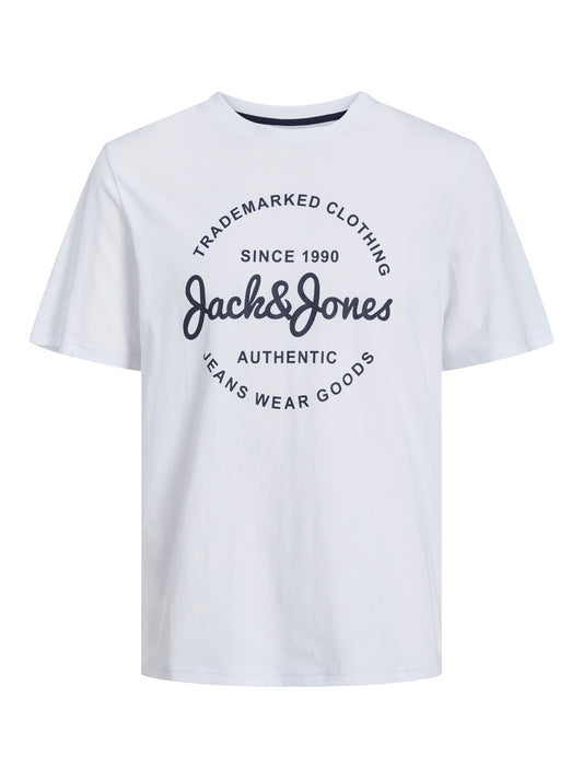 T-Shirt Jack E Jones Jjforest Tee Ss Crew Neck Bianca