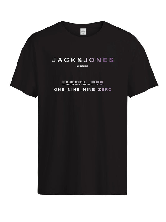 T-Shirt Jack E Jones Jcoriot Tee Ss Crew Neck Fst Nera