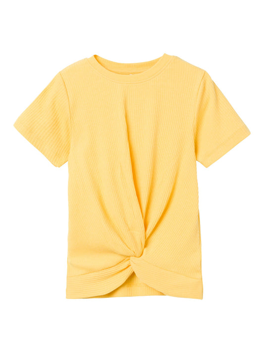 T-Shirt Name It Nkfbilille Ss Slim Top Gialla