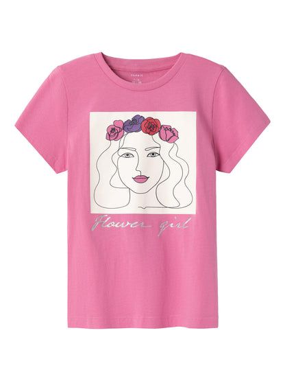 T-Shirt Name It Nkfbeate Ss Top Pb Rosa