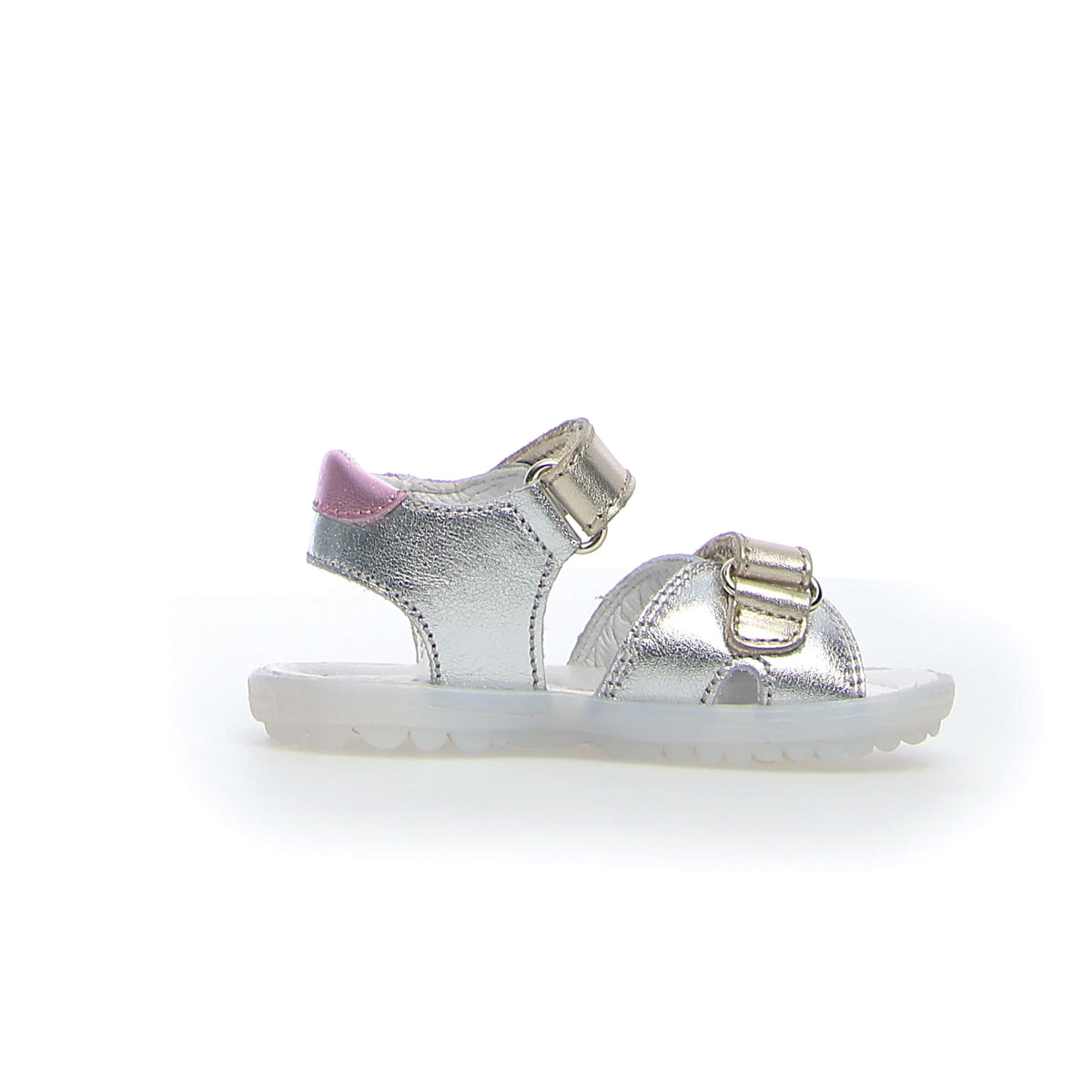 NATURINO 0010502429-30-1Q16 SILVER-PLATINUM-PINK Sandali Bambina 