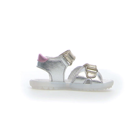 NATURINO 0010502429-30-1Q16 SILVER-PLATINUM-PINK Sandali Bambina 