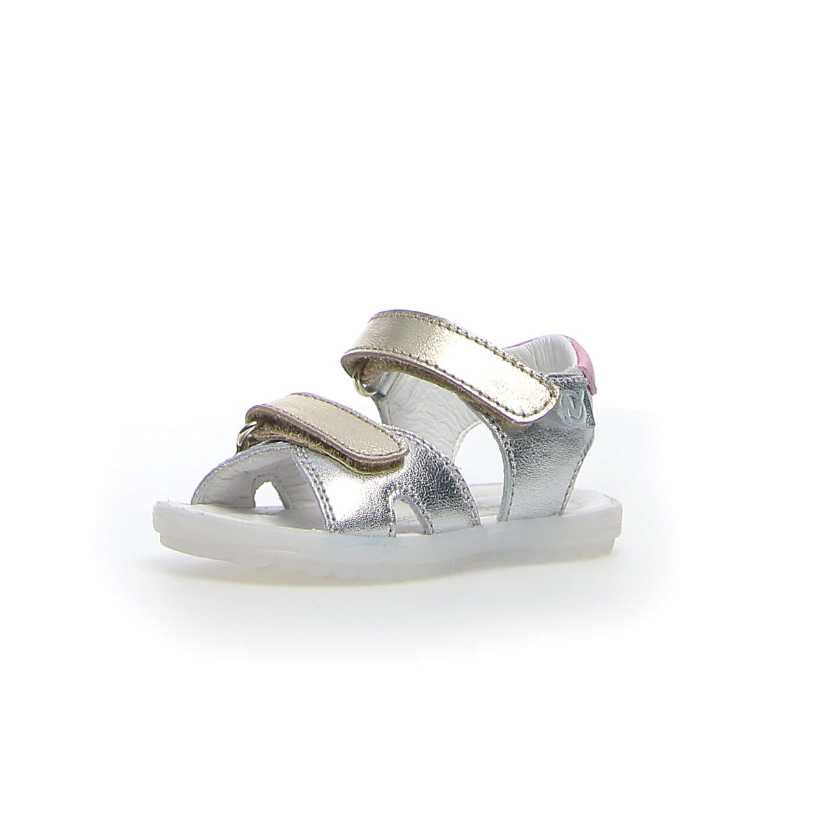 NATURINO 0010502429-30-1Q16 SILVER-PLATINUM-PINK Sandali Bambina 