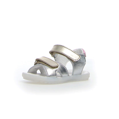NATURINO 0010502429-30-1Q16 SILVER-PLATINUM-PINK Sandali Bambina 