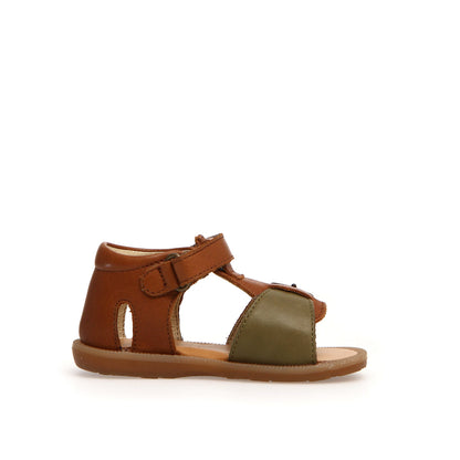 NATURINO 0010502485-01-1D50 COGNAC-STONE Sandali Bambino 