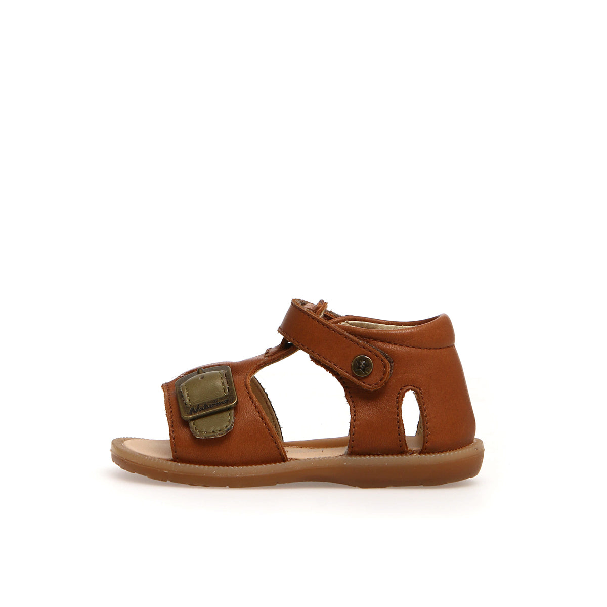 NATURINO 0010502485-01-1D50 COGNAC-STONE Sandali Bambino 