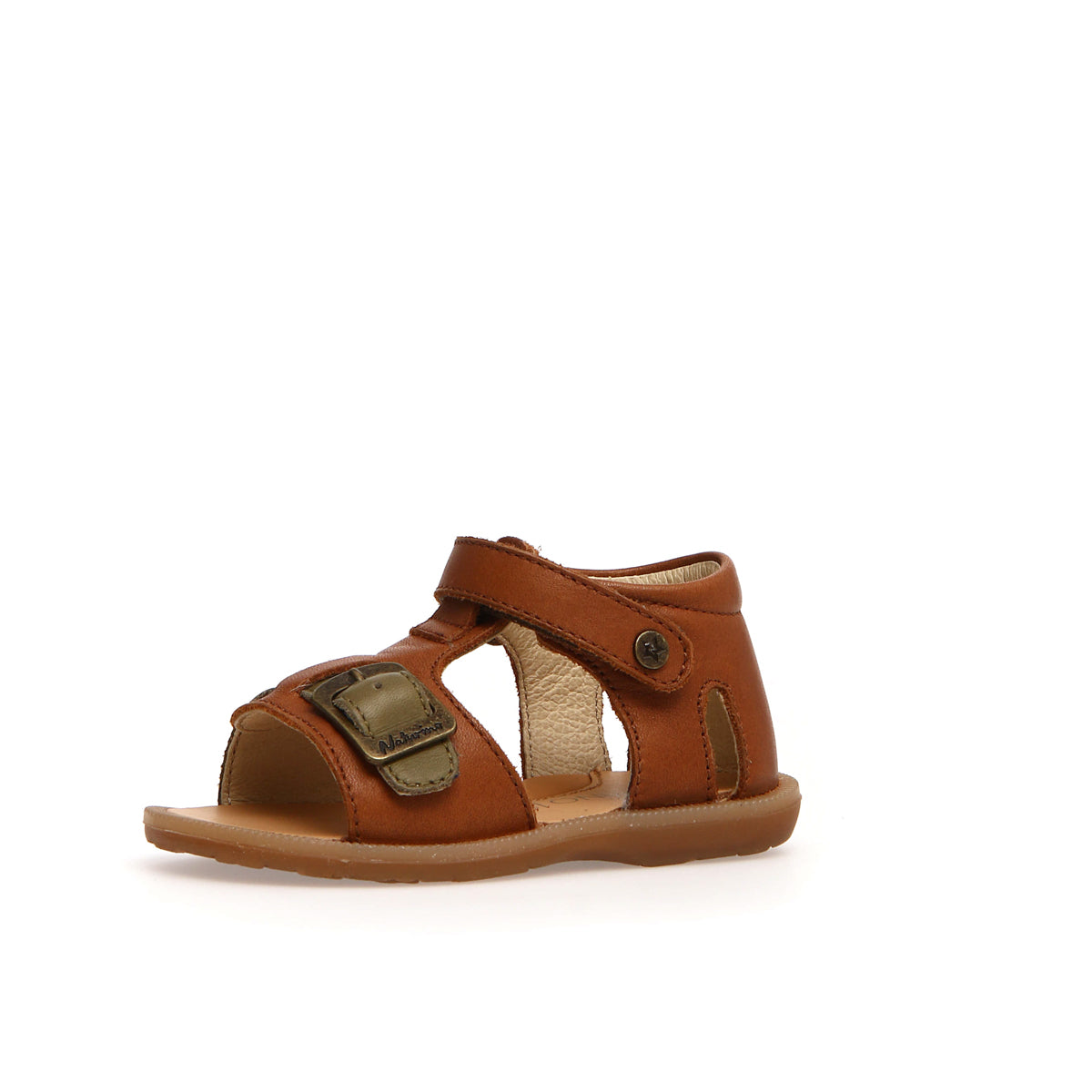 NATURINO 0010502485-01-1D50 COGNAC-STONE Sandali Bambino 