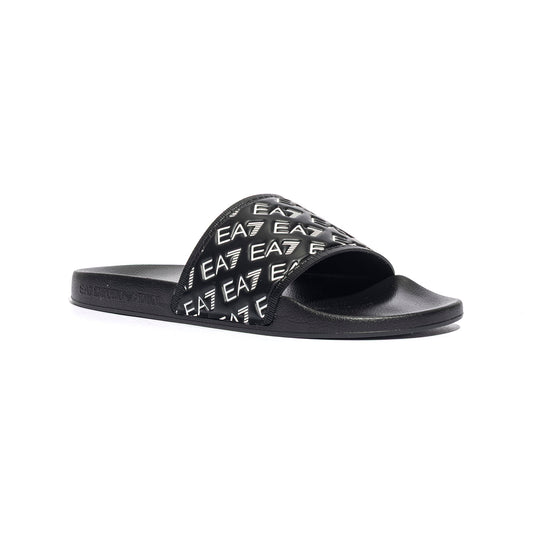 ARMANI 7X000109 BLACK WHITE Ciabatte Uomo 