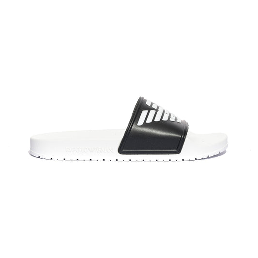 ARMANI XVPS04 BLACK WHITE BLACK Ciabatte Uomo 