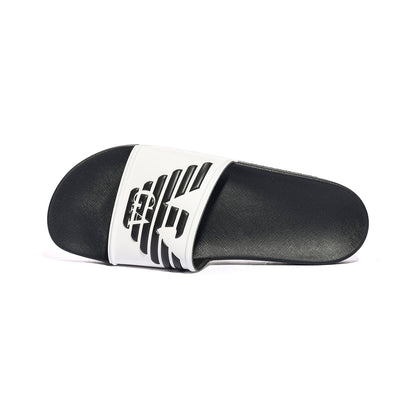 ARMANI XVPS04 WHITE BLACK BLACK Ciabatte Uomo 
