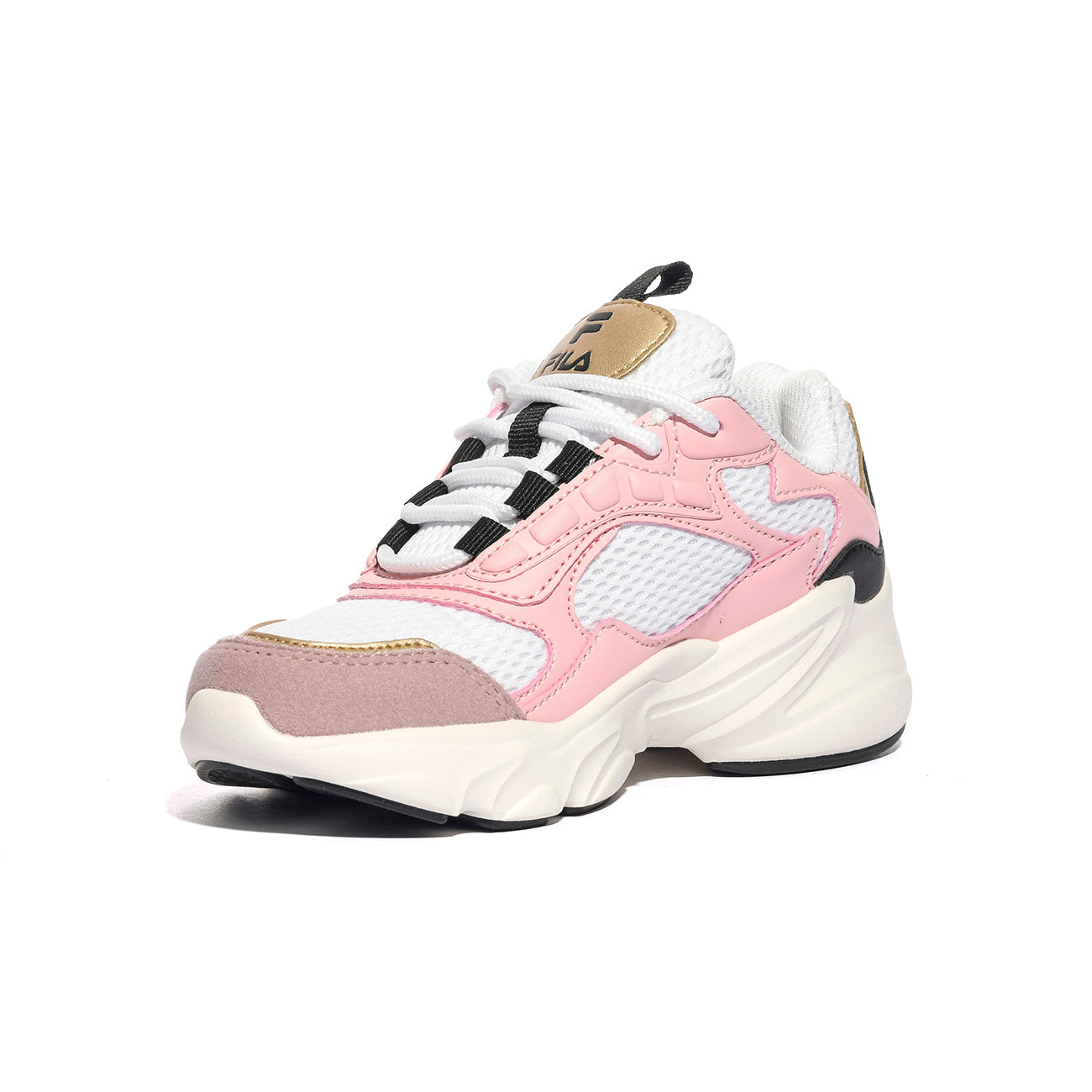 FILA FFK0248 White-Powder Pink Sneakers Bambina 
