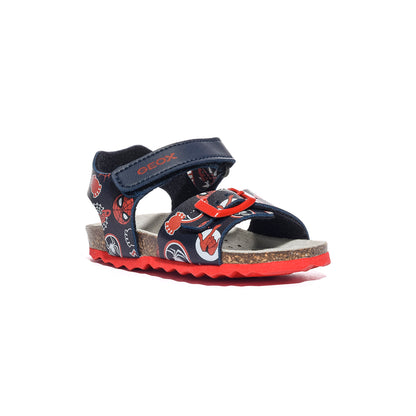 GEOX B922QA 0006A NAVY DKRED C4244 Sandali Bambino 