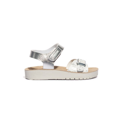 GEOX J15EAB 0BNBL SILVER WHITE C0434 Sandali Bambina 