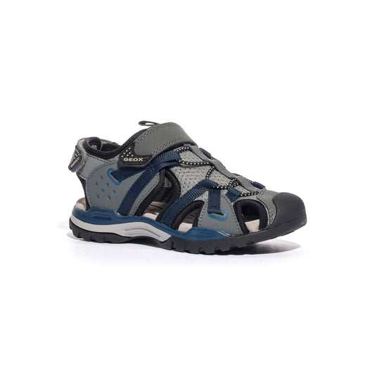 GEOX J920RB 0CE14 DKGREY NAVY C0739 Sandali Bambino 