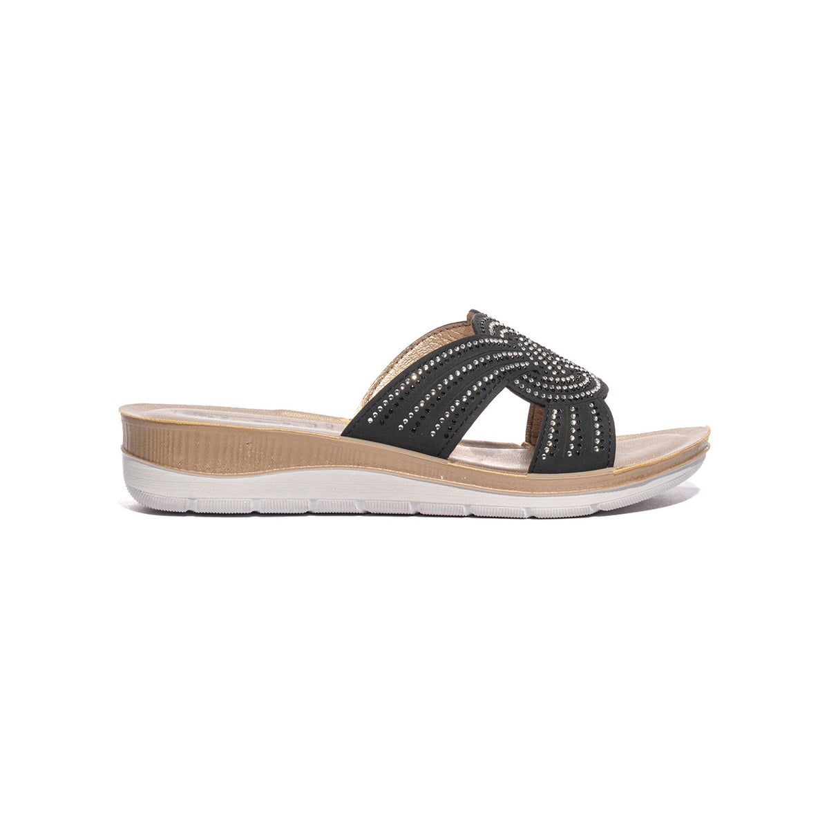 IN BLU BV000037 NERO Ciabatte Donna 