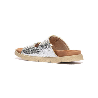 IN BLU NR000003 ARGENTO Sandali Donna 