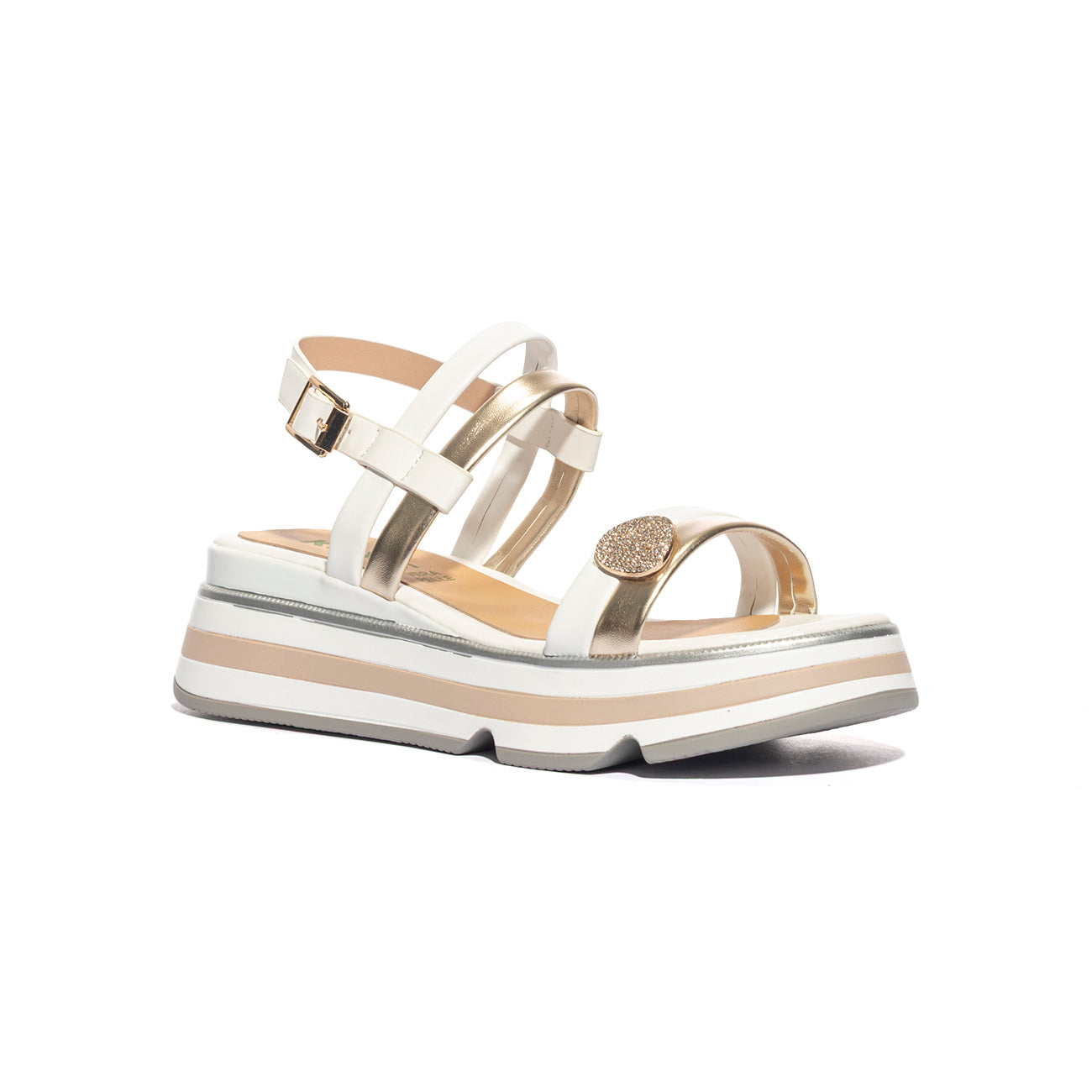 KEYS K11012 WHITE GOLD Sandali Donna 