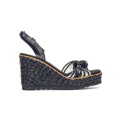 KISS KRISS K55 NERO BIANCO Sandali Donna 