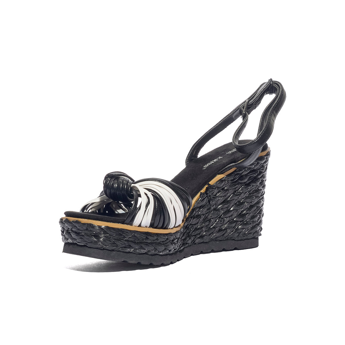 KISS KRISS K55 NERO BIANCO Sandali Donna 