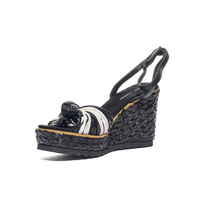 KISS KRISS K55 NERO BIANCO Sandali Donna 
