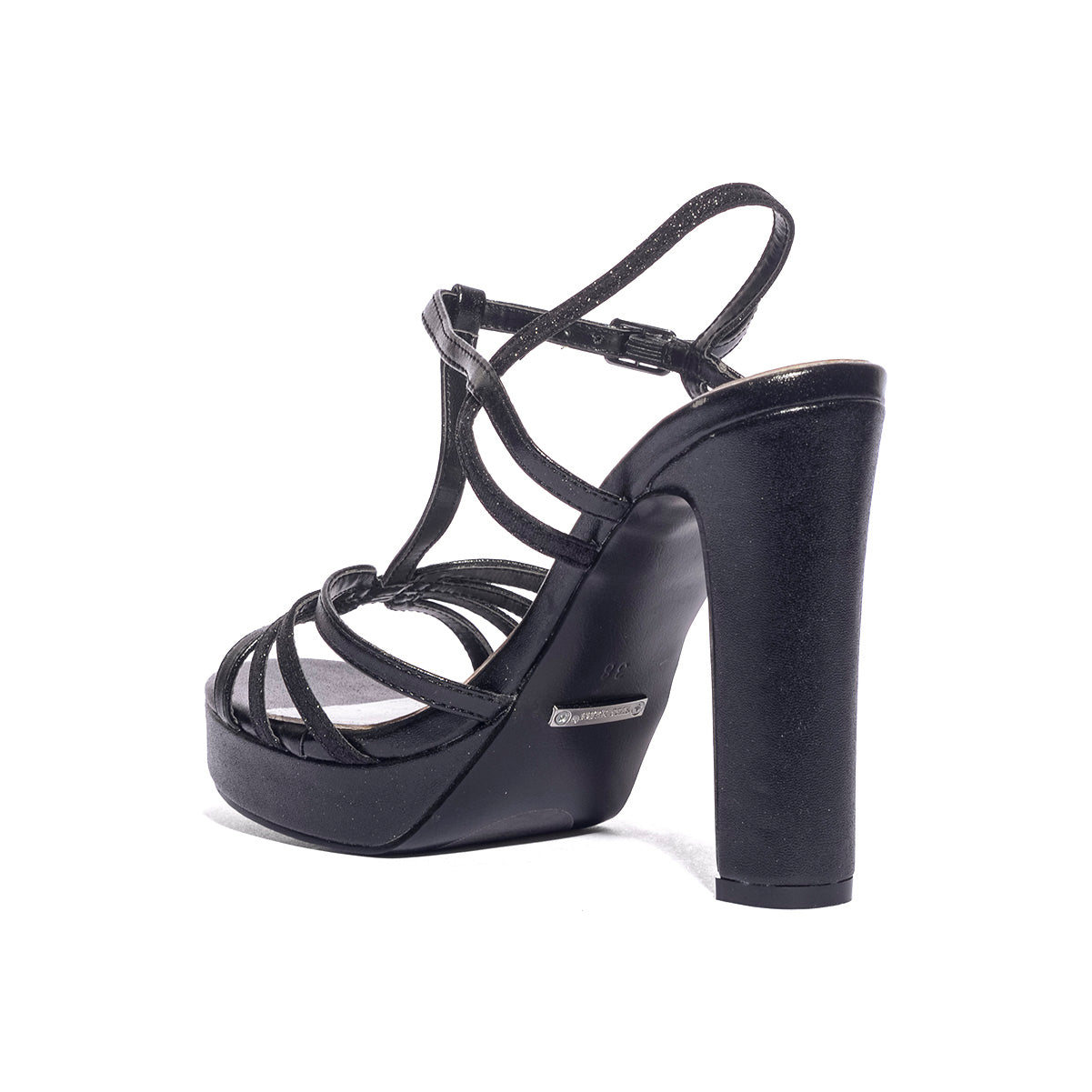 KISS KRISS M05 VIT.GLITTER NERO Sandali Donna 