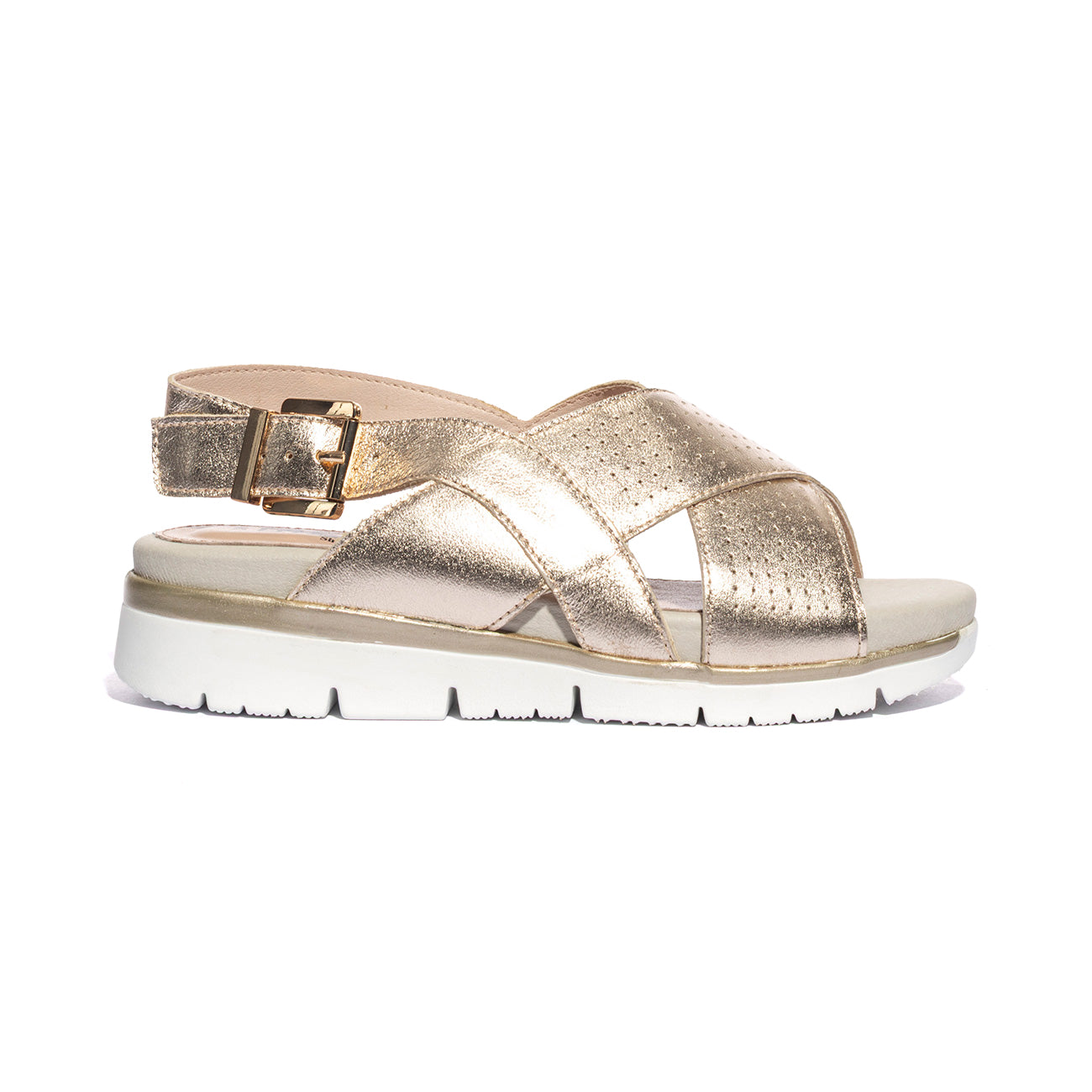 LARA SHOES 21034 PLATINO Sandali Donna 
