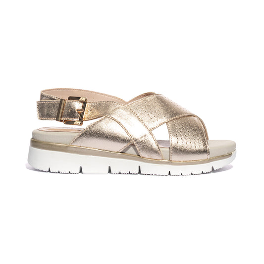 LARA SHOES 21034 PLATINO Sandali Donna 
