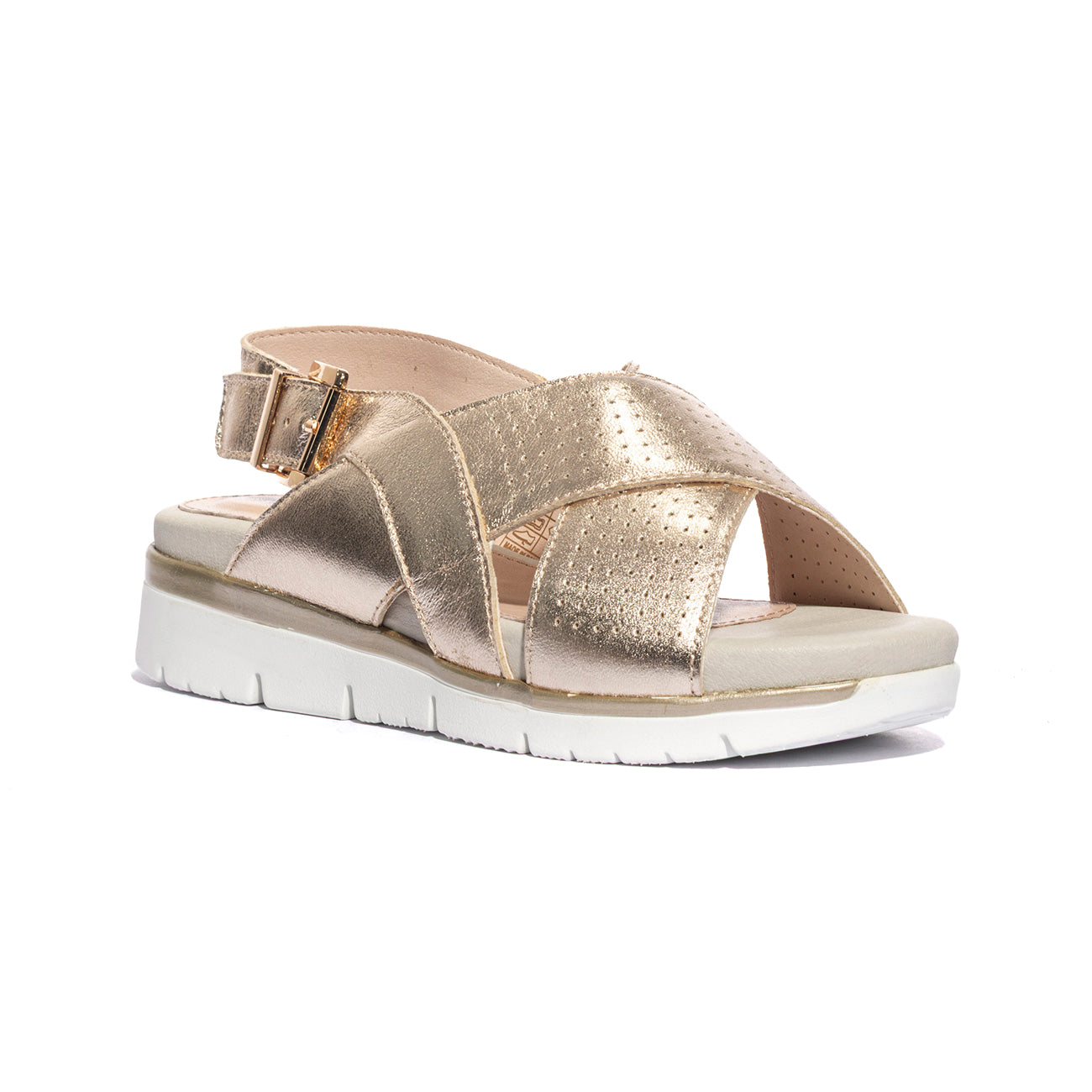 LARA SHOES 21034 PLATINO Sandali Donna 