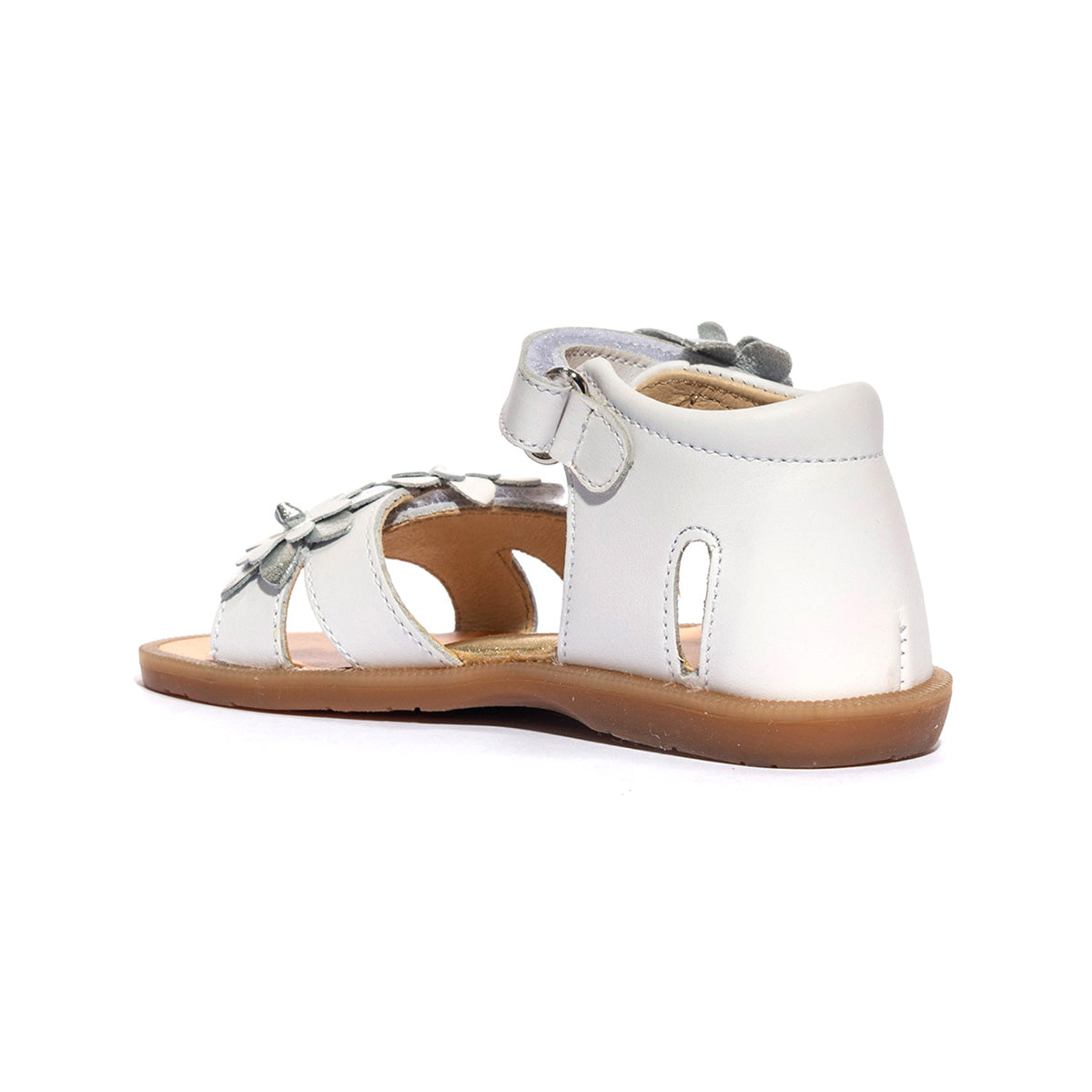 NATURINO 0010503108.01.1N02 WHITE SILVER Sandali Bambina 