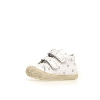 NATURINO 0012012904-DL-1N02 WHITE SILVER Sneakers Bambina 