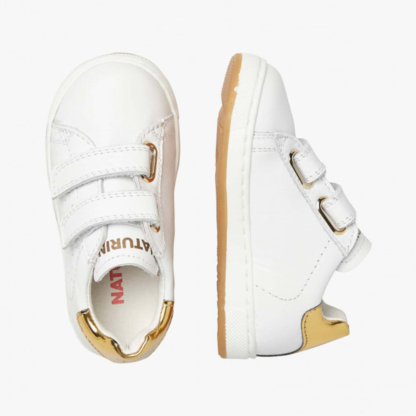 NATURINO 0012013355-02-1N03 WHITE PLATINUM Sneakers Bambina 