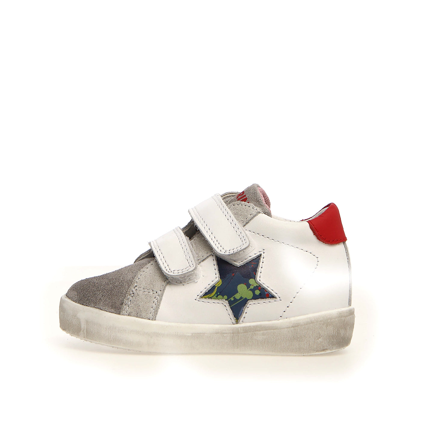 NATURINO 0012015367-27-1B86 GREY WHITE RED Sneakers Bambino 
