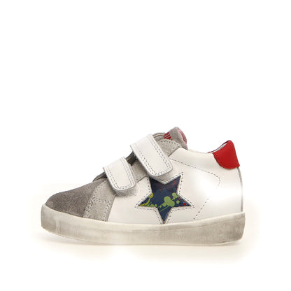 NATURINO 0012015367-27-1B86 GREY WHITE RED Sneakers Bambino 