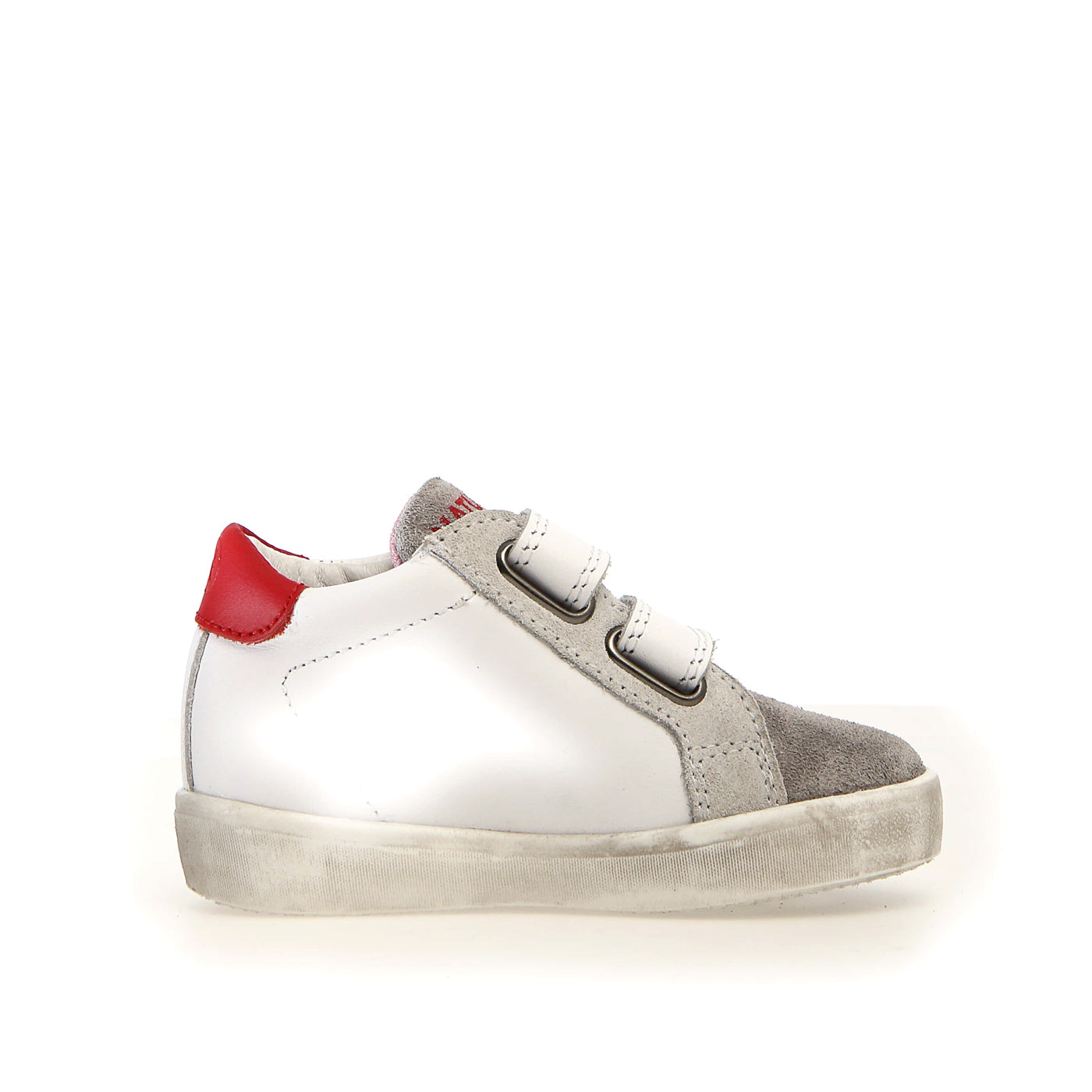 NATURINO 0012015367-27-1B86 GREY WHITE RED Sneakers Bambino 