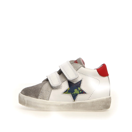 NATURINO 0012015367-27-1B86GREY WHITE RED