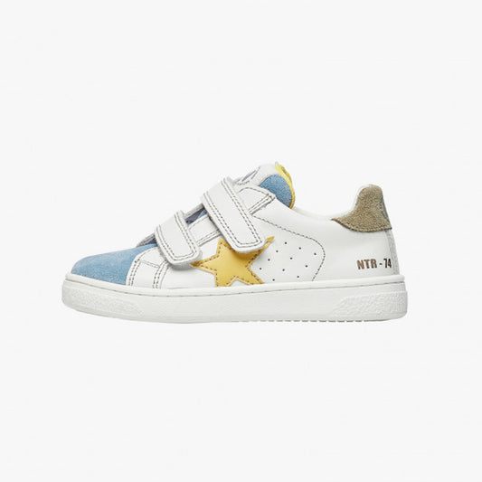 NATURINO 0012017499-05-1C75 CELESTE WHITE YELLOW Sneakers Bambino 
