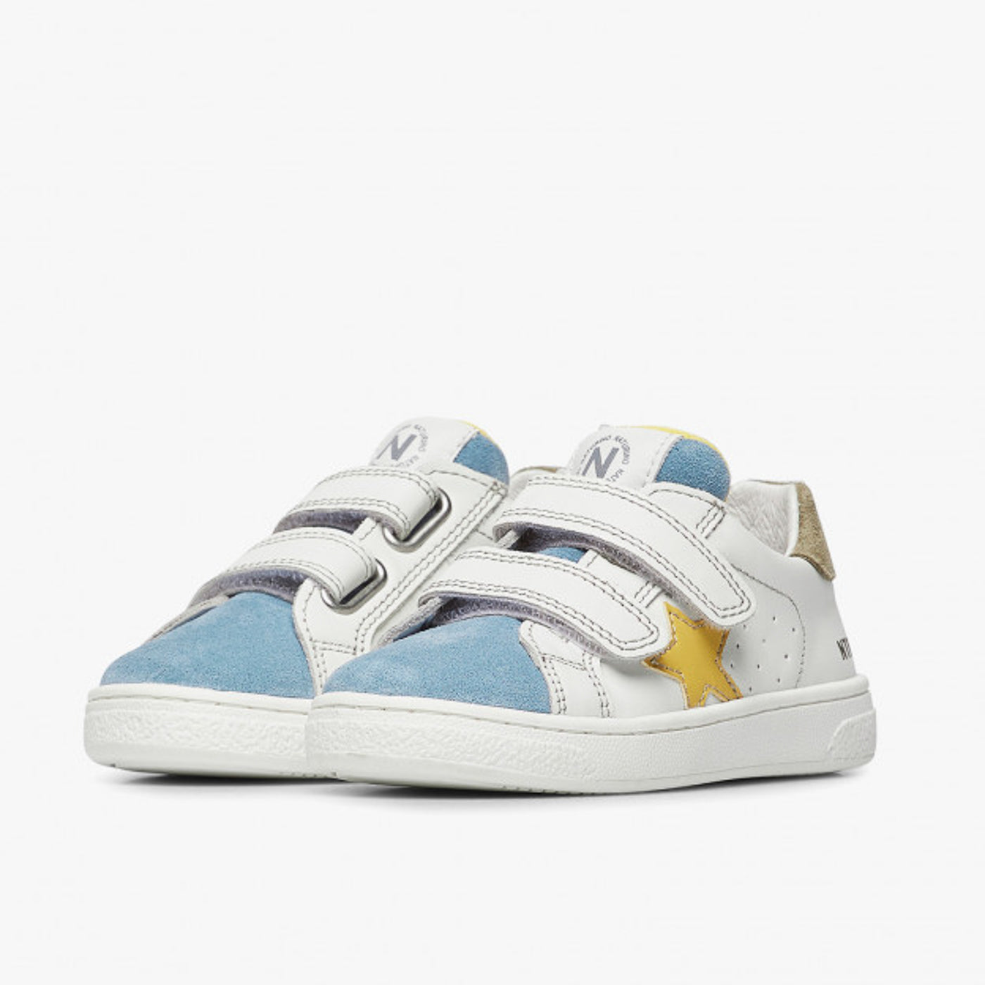 NATURINO 0012017499-05-1C75 CELESTE WHITE YELLOW Sneakers Bambino 