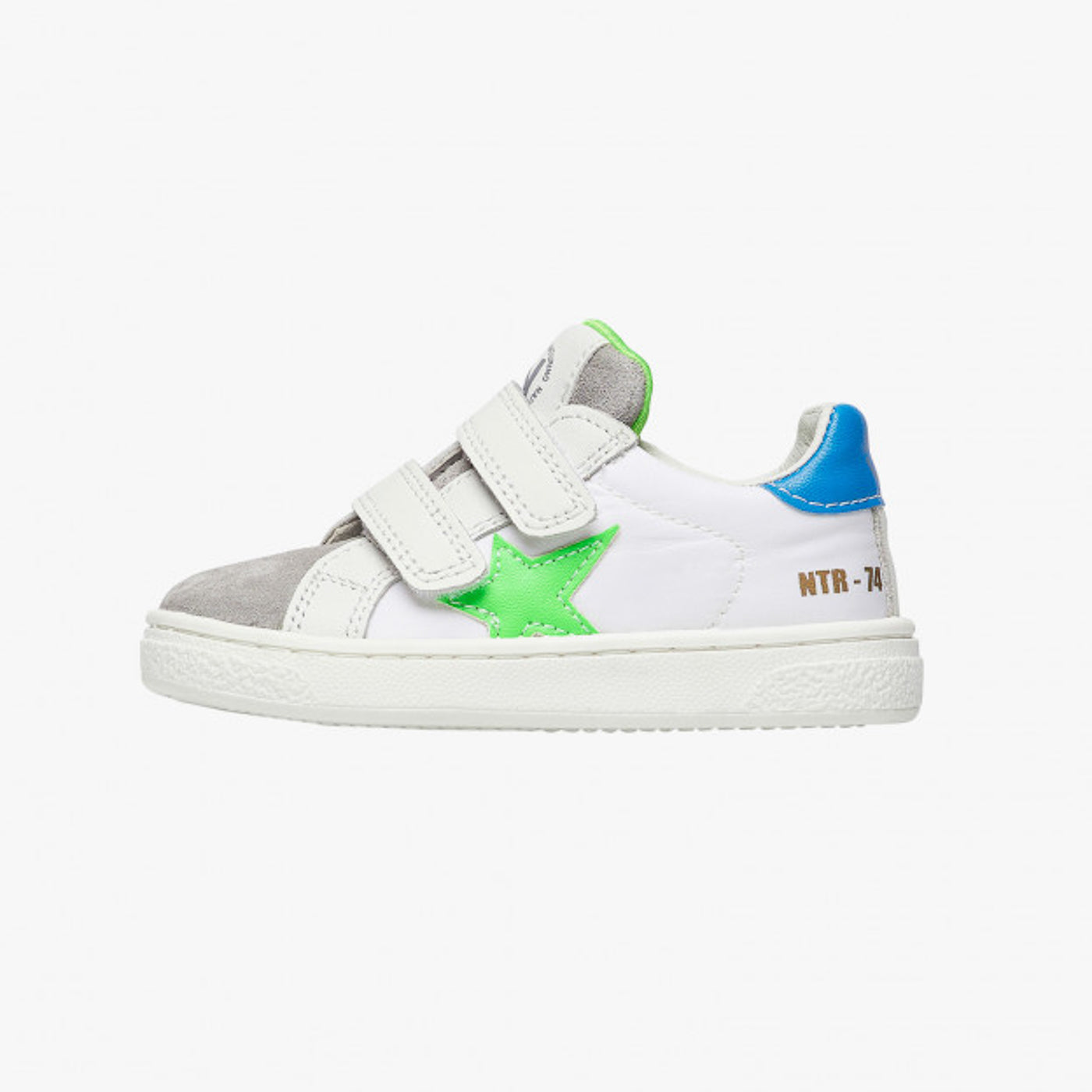 NATURINO 0012017499-14-1B31 GREY WHITE GREEN FLUO Sneakers Bambino 