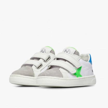 NATURINO 0012017499-14-1B31 GREY WHITE GREEN FLUO Sneakers Bambino 