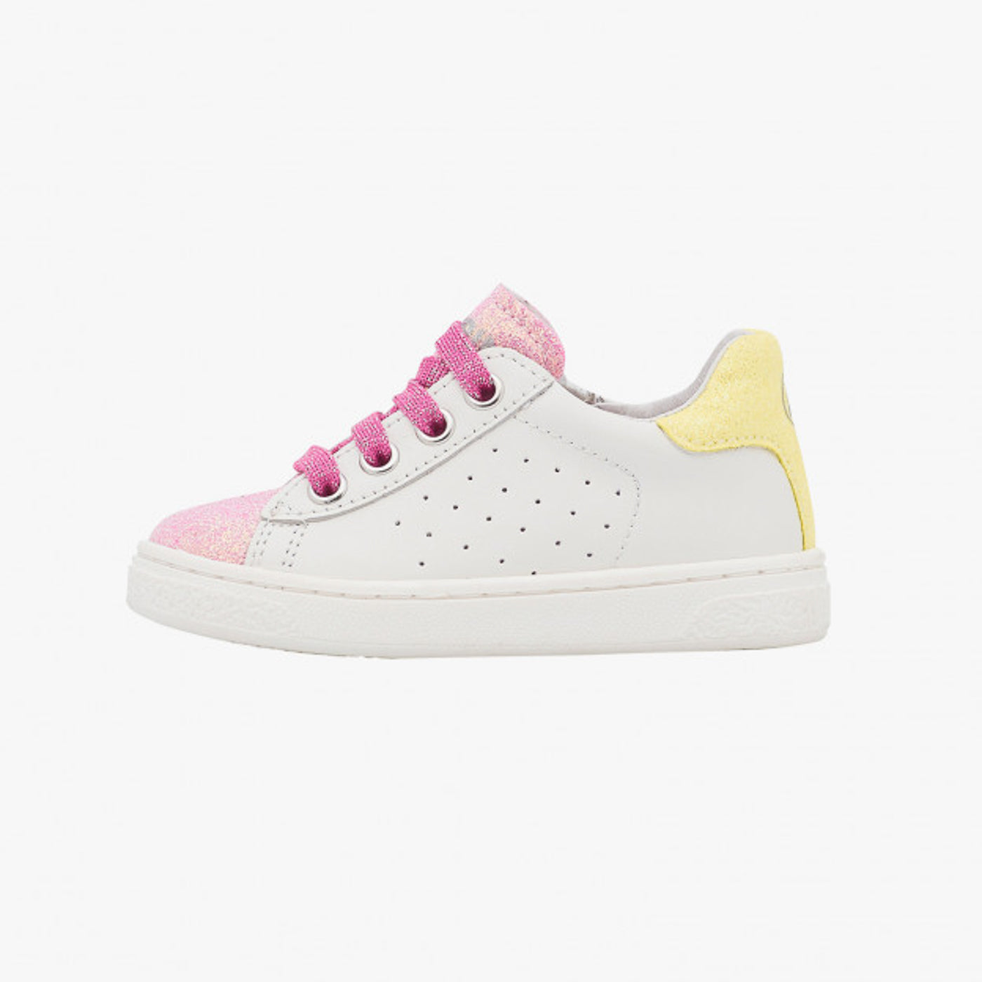 NATURINO 0012017508-07-1N26 WHITE PINK YELLOW Sneakers Bambina 