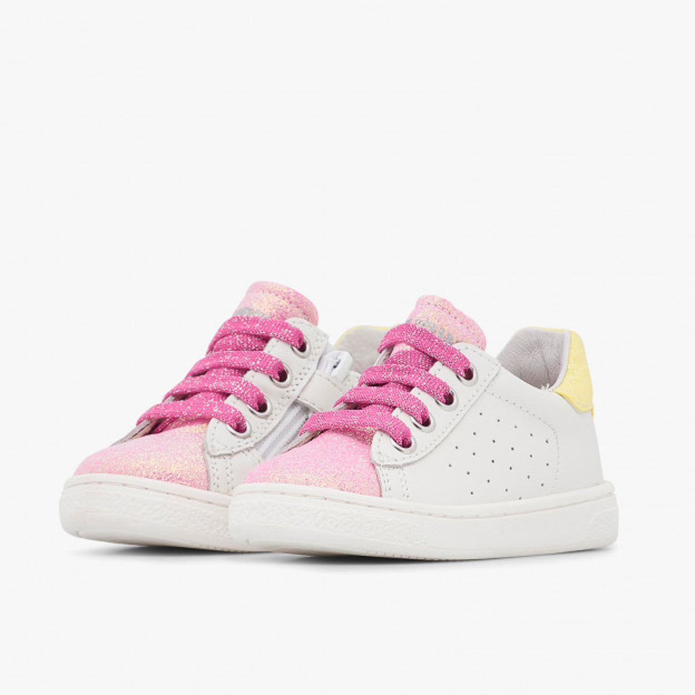 NATURINO 0012017508-07-1N26 WHITE PINK YELLOW Sneakers Bambina 