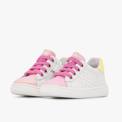 NATURINO 0012017508-07-1N26 WHITE PINK YELLOW Sneakers Bambina 